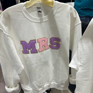 size medium custom MRS sweatshirt